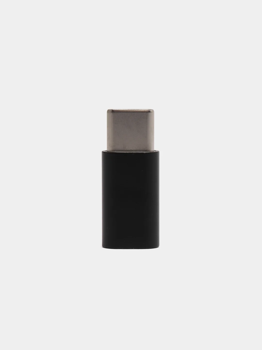 Черный адаптер переходник USB Type-C otg micro USB