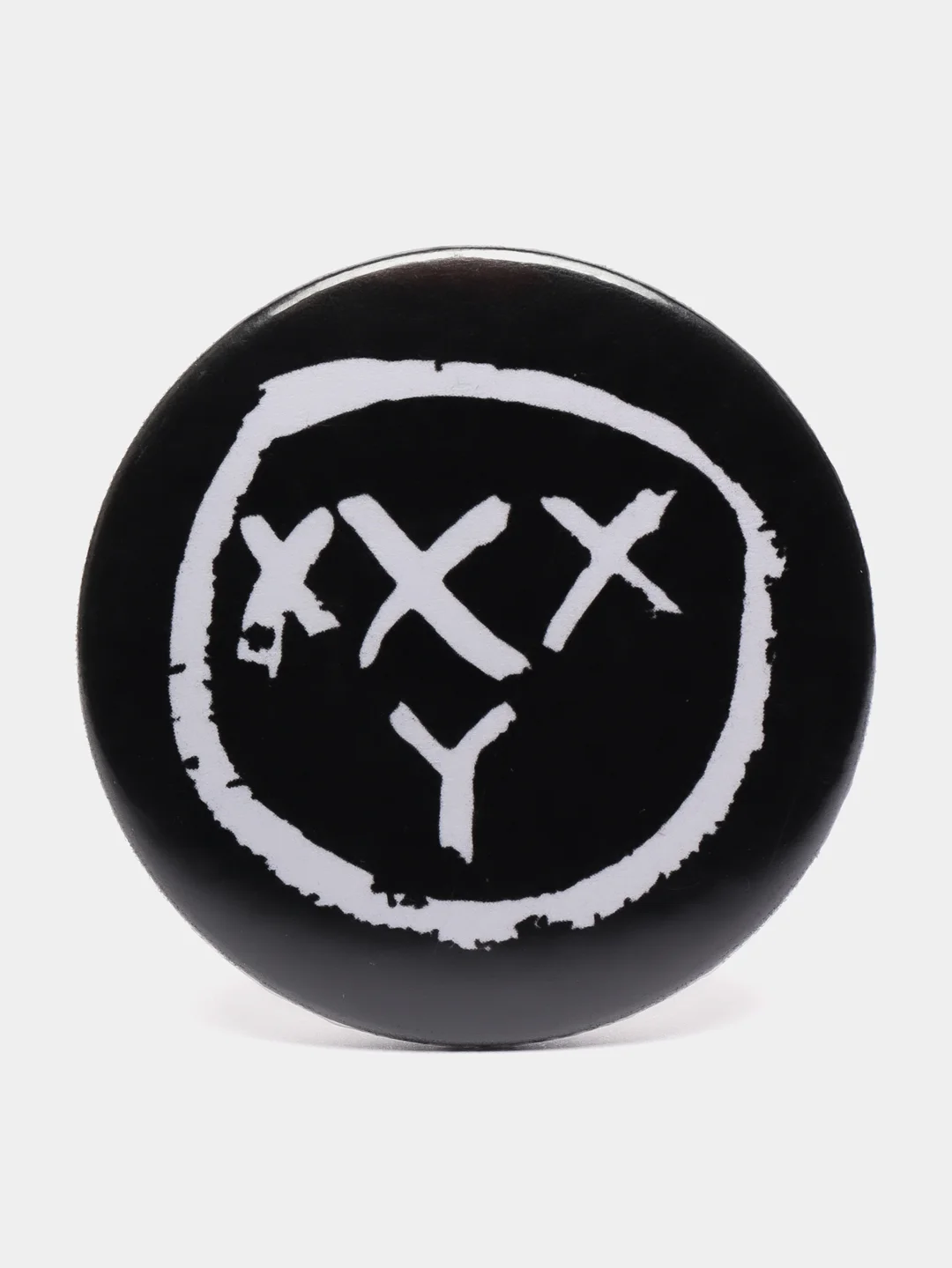 Черный значок "Oxxxymiron", 37 мм