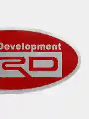 Вишнёвый металлические 3D украшения-наклейки для кузова и решетки радиатора авто