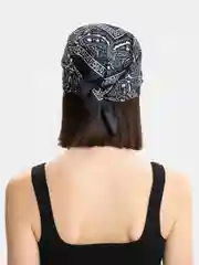 Черный платок на голову, унисекс