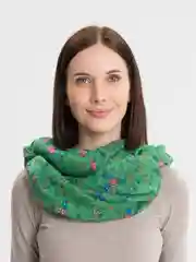 Лесной зеленый палантин женский