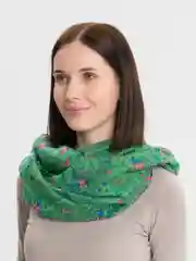 Лесной зеленый палантин женский
