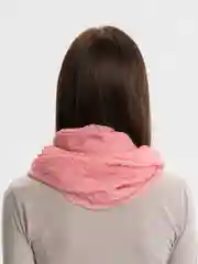 Кораллово-розовый палантин женский