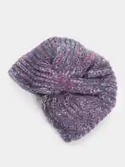 Фиолетовый чалма женская, вязаная