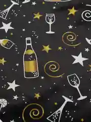 Черный гирлянда флажковая "Party", 5 метров