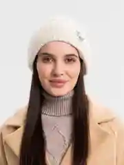 Молочный шапка женская "Ива"