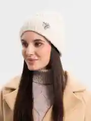 Молочный шапка женская "Ива"