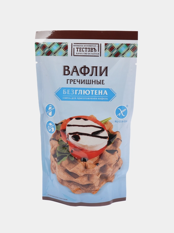 Смеси сухие для приготовления вафель без глютена гречишные, 200 г