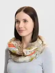 Песочный хаки палантин женский