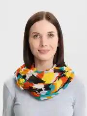 Лесной зеленый палантин женский
