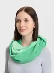 Лесной зеленый палантин женский