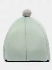 Бирюзовый уютный мягкий домик лежанка для кошек и собак с мягкой подстилкой, кошачий, подстилка