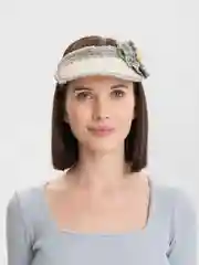 Оливковый козырьки летние из натуральной соломы