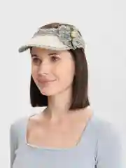 Оливковый козырьки летние из натуральной соломы