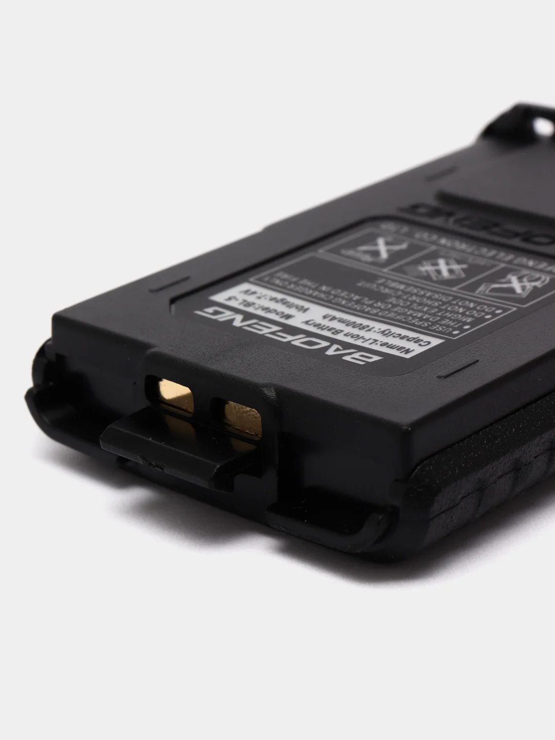 Черный большой аккумулятор для рации BAOFENG UV-5R 1800 mah и 3800 mah