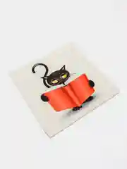 Красный наволочка декоративная Коты 45/45 см