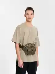 Тёмно-зелёный сумка поясная тактическая