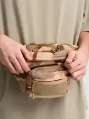 Песочный хаки сумка поясная тактическая