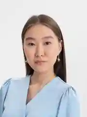 Серьги, гвоздики биколор с подвеской "Собачка"