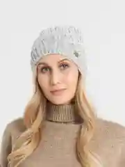 Серебряный шапка женская Камелия