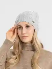 Серебряный шапка женская Камелия