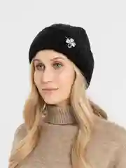 Черный шапка женская "Ива"
