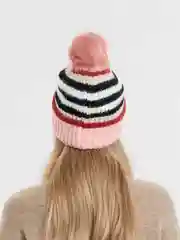 Розовый шапка женская тёплая