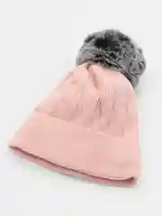 Розовый шапка женская зимняя, утепленная