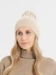 Коралловый меланж шапка вязаная Velanso, ангора