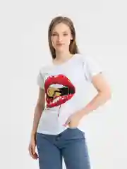 Белый футболка женская с рисунком "Губки", из хлопка