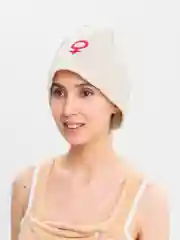Белый шапка банная, для бани и сауны, с надписью