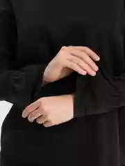 Черный блузка женская "Tiffan"
