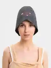 Желтый шапка банная, для бани и сауны, с надписью