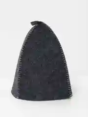 Желтый шапка банная, для бани и сауны, с надписью