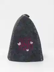 Желтый шапка банная, для бани и сауны, с надписью