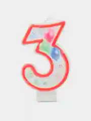 Свеча в торт с цифрой "Шары", 7 см