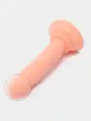 Коралловый меланж фаллоимитатор на присоске