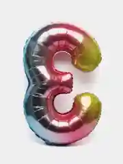 Воздушный шар "Цифра", градиент, 102 см