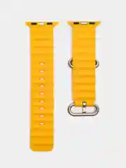 Желтый силиконовый ремешок для Apple Watch 38 / 40 / 41, 42 / 44 / 45 / 49 мм