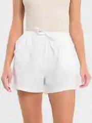 Белый шорты женские хлопковые