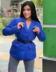 Синий куртка женская