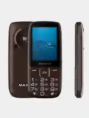Коричневый мобильный телефон Maxvi B32, громкий динамик
