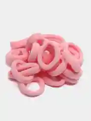 Розовый бесшовные резинки для волос, 2 см, 20 штук
