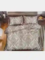 Коралловый комплект постельного белья Евро Хлопок 2 размера  70 х 70 и  50 х 70 / 2 спальныйС