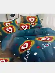 Коралловый меланж подарочный комплект постельного белья, 1,5-спальный Хлопок / Постельное белье Евро 2 сп