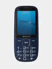 Синий мобильный телефон Maxvi B9, громкий динамик