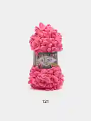 Тёмно-розовый пряжа Alize Puffy Fine 5 штук петельки маленькие