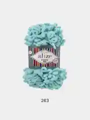 Морской пряжа Alize Puffy Fine 5 штук петельки маленькие