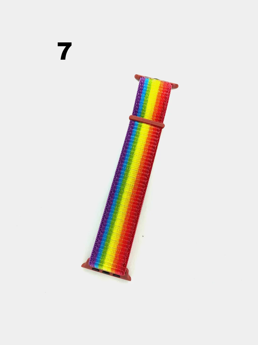Ремешок для Apple Watch 1, 2, 3, 4, 5, 6, 7, 8, se, нейлоновый на липучке