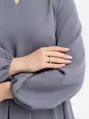 Кольцо Лепестки из кристаллов